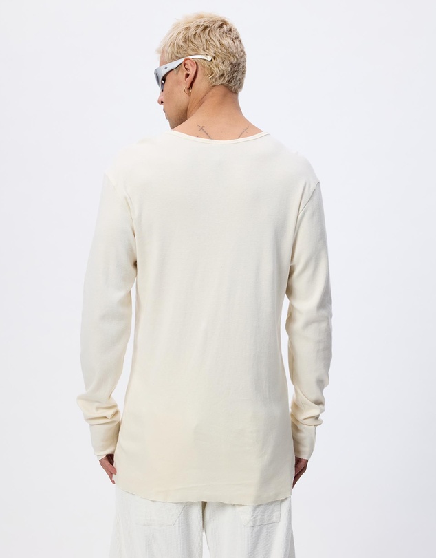 Surrounded By Ghosts - The Gypsum Slim Rib Knit Long Sleeve T-Shirt