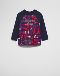 Country Road - Lobster Geometric Rash Vest