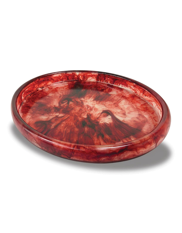 Urban Attitude - Urban Attitude MIA Extra Large Bowl Height 6cm, Width 37cm, Length 49cm - Berry Red