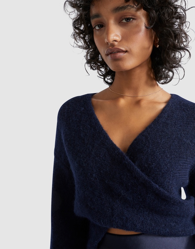 Seed Heritage - Wool Blend Drape Twist Knit