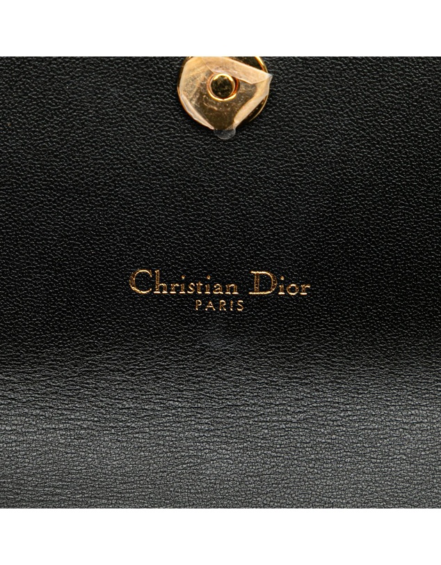 Dior - Pre-Loved Calfskin Cannage Caro Chain Belt Bag