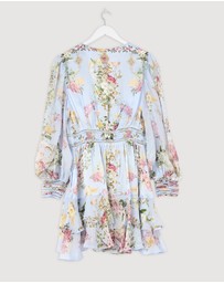 Revibe - Repaired Camilla Button Front Frill Dress - AU XL