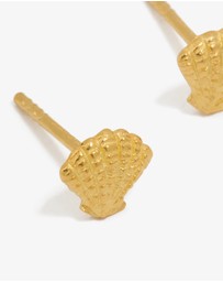 Lovisa - Gold Plated Sterling Silver Shell Earrings