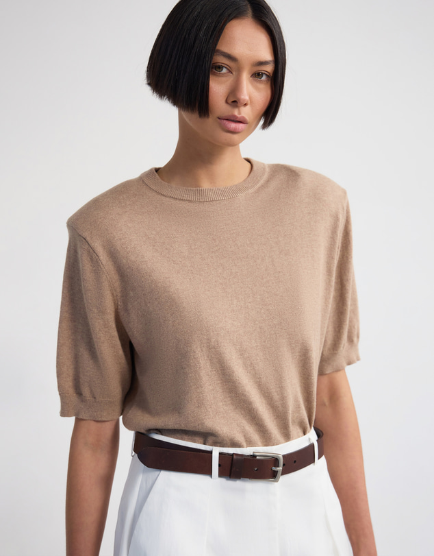 Oxford - Leeta Cashmere Blend Shldr Pad Knit