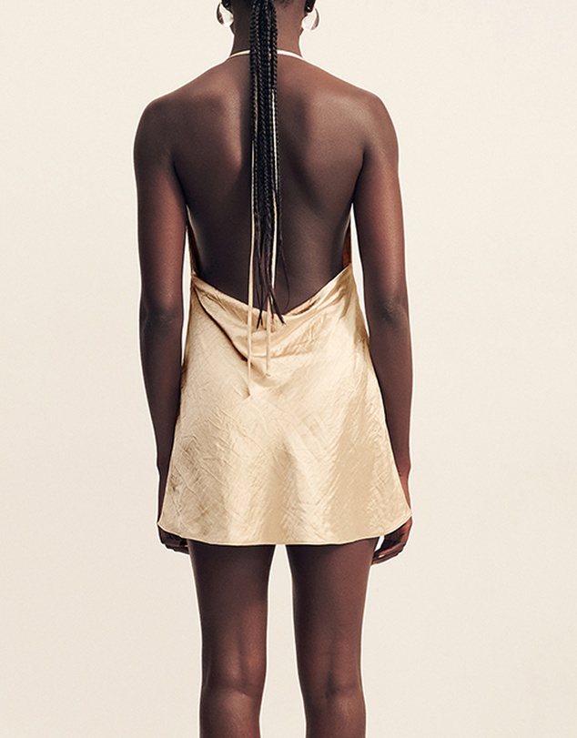 Shona Joy - Andie Low Cowl Mini Dress