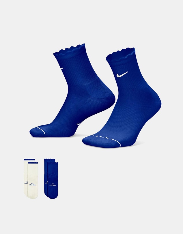 Nike - Nike 2-Pack Everyday Elevated Mid-Crew Socks