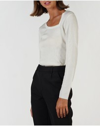Lydan The Label - Tear Drop Neckline Knit