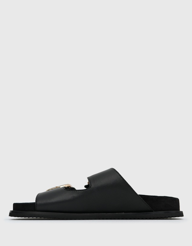 Betts - Margot Leather Buckle Slides