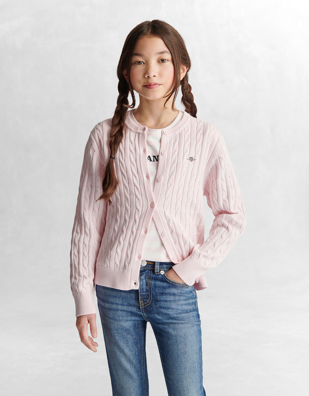 Gant - Shield Cable Knit Cardigan