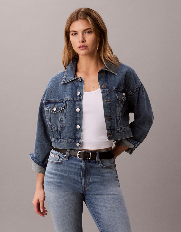 Calvin Klein Jeans - Denim Cropped Trucker Jacket