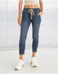DRICOPER DENIM - Active Crystal Embellished Jeans