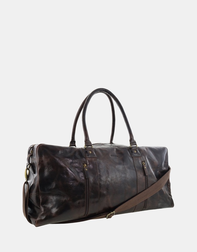 Pierre Cardin - Pierre Cardin Rustic Leather Business/Overnight Bag