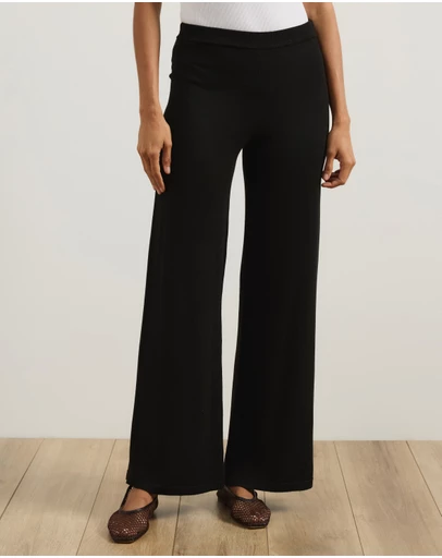 Atmos&Here - Wendy Wide Leg Knitted Pants