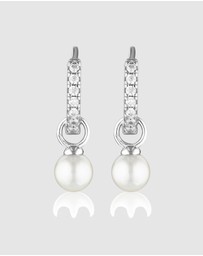Georgini - Baby Pearl Silver Hoop