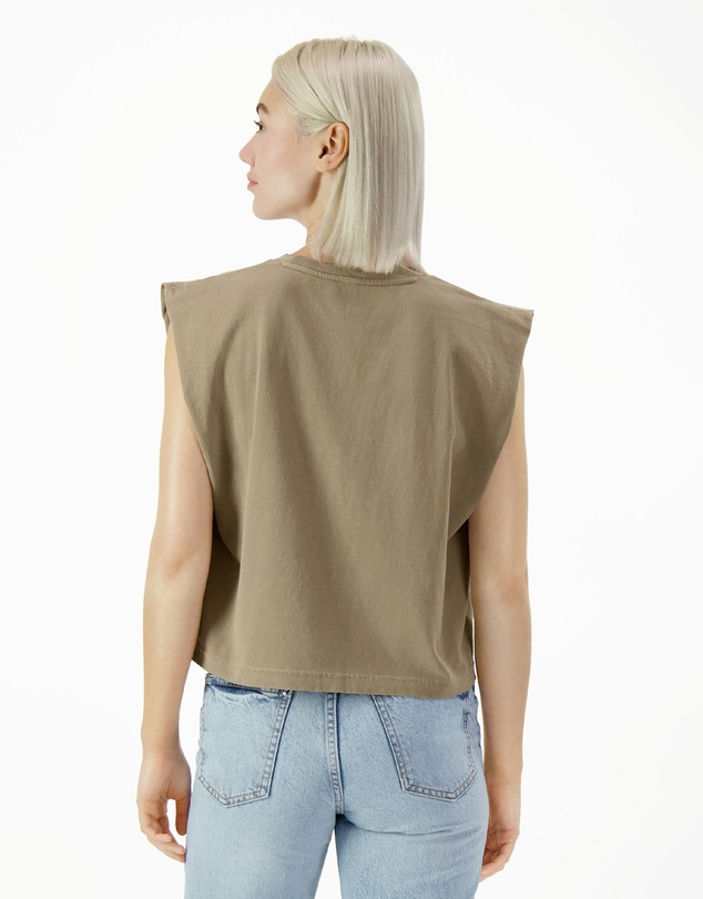 American Apparel - Heavyweight Garment Dyed Women's Muscle T-Shirt