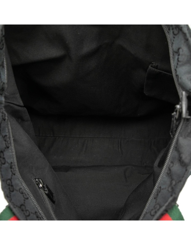Gucci - Pre-Loved GG Canvas Web Tote