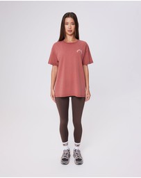 Upstate - Thrive Tee - Washed Marsala