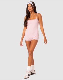 EDIKTED - Mandi lace trim romper