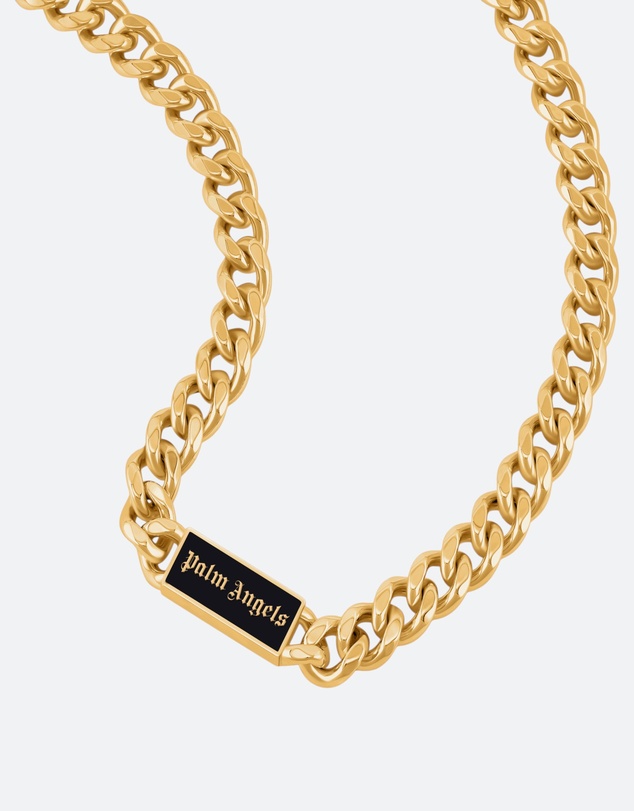 Palm Angels - Martino GP Plaque Chain Necklace