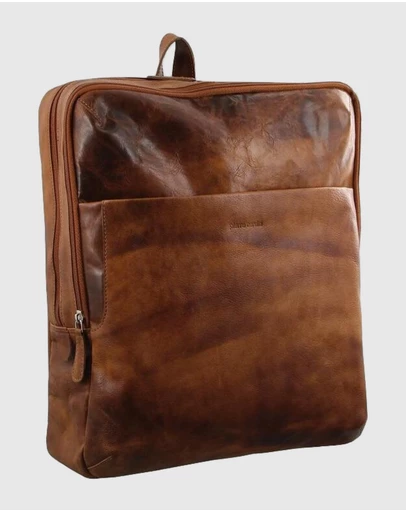 Pierre Cardin - Rustic Leather Backpack
