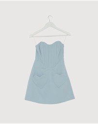 Revibe - Repaired BY JOHNNY. Celeste Corset Heart Mini Dress - AU 6