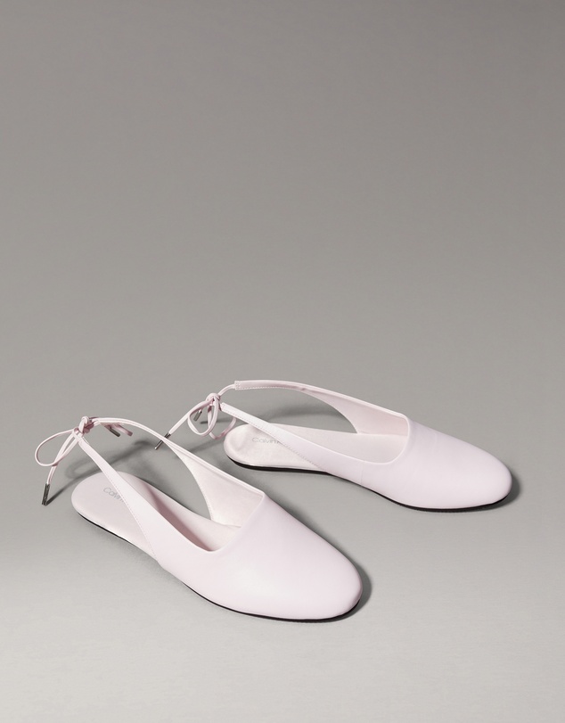 Calvin Klein - Leather Slingback Ballerinas