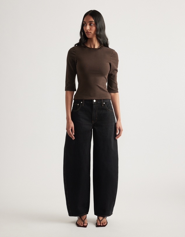 Decjuba - Iris Fitted 3/4 Sleeve Top