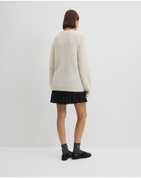 Country Road - Fluffy Crew Neck Knit
