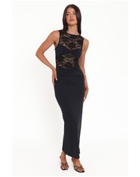 Petal & Pup - Tinashe Lace Midi Dress - Black
