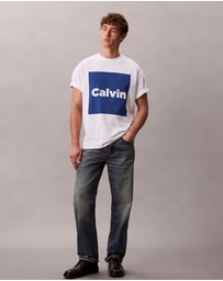 Calvin Klein Jeans - Logo Box Graphic Relaxed T-Shirt 