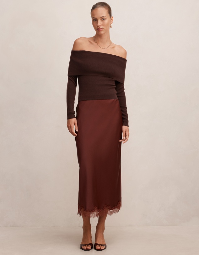 Forever New - Mariella Knitted Bardot Top