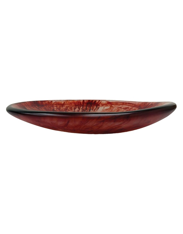 Urban Attitude - Urban Attitude SHAY Extra Large Bowl Height 6cm lowest 12cm highest by Width 52.5cm x 60cm - Berry Red