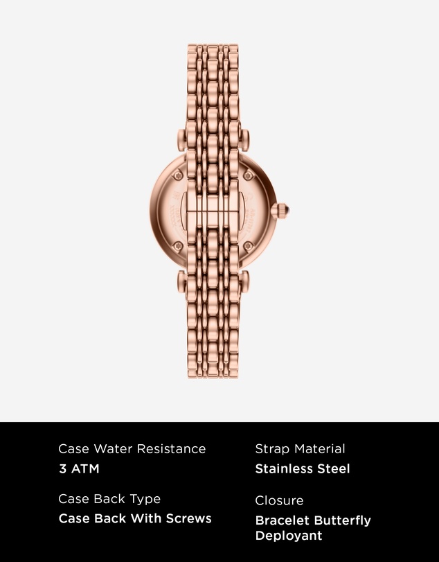 Emporio Armani - Rose Gold Analogue Watch