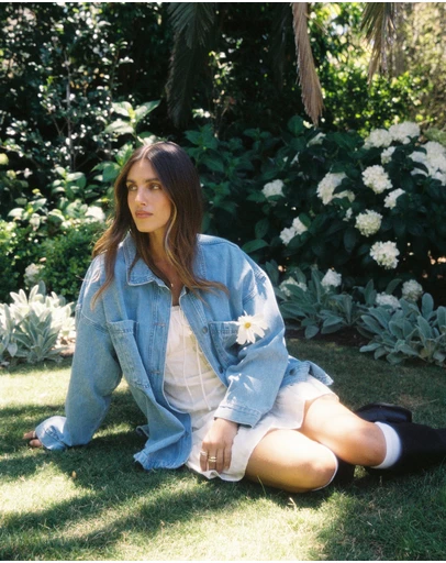All About Eve - Dale Denim Shacket Light Blue