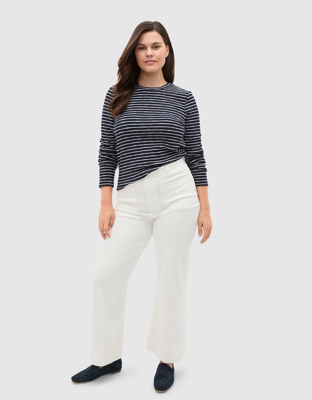 Seed Heritage - Self Stripe Textured Top