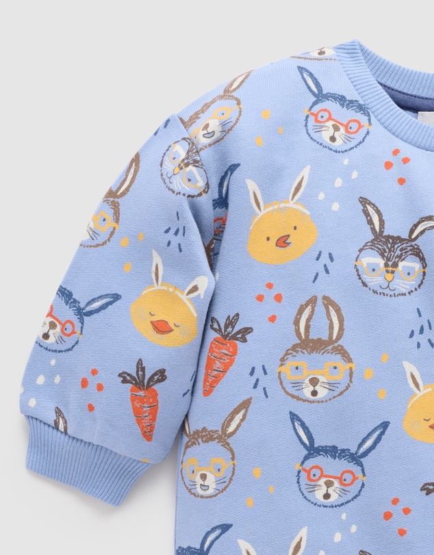 Purebaby - Bunny Friends Windcheater -Kids-Babies