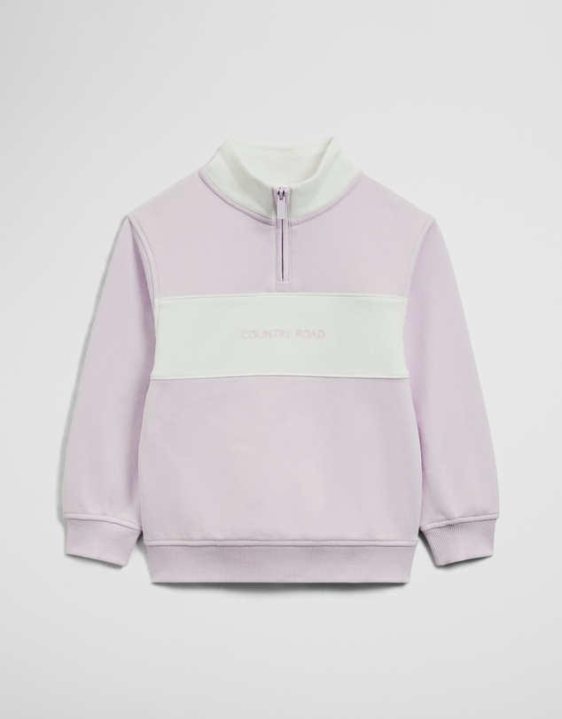 Country Road - Panelled 1/4 Zip Sweat