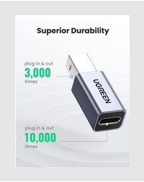 Ugreen - UGREEN USB-C Female to USB-B Male Printer Adapter – 480Mbps Data Transfer Aluminum Build