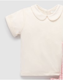 Purebaby - Christmas Striped Overall Set -Kids-Babies