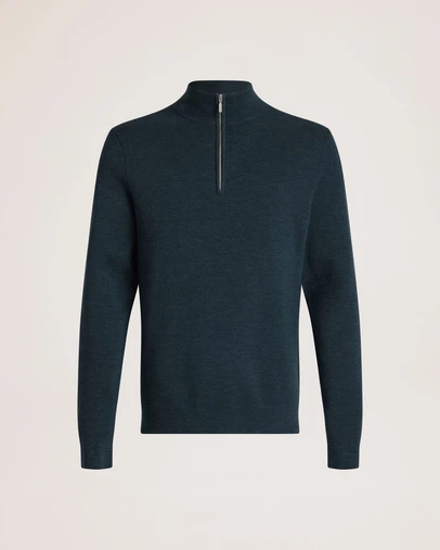 SABA - Franklin Quarter Zip Wool Knit Polo