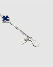 Kuzzoi - ICONIC EXCLUSIVE - Bracelet Male Cloverleaf Enamel 925 Sterling Silver