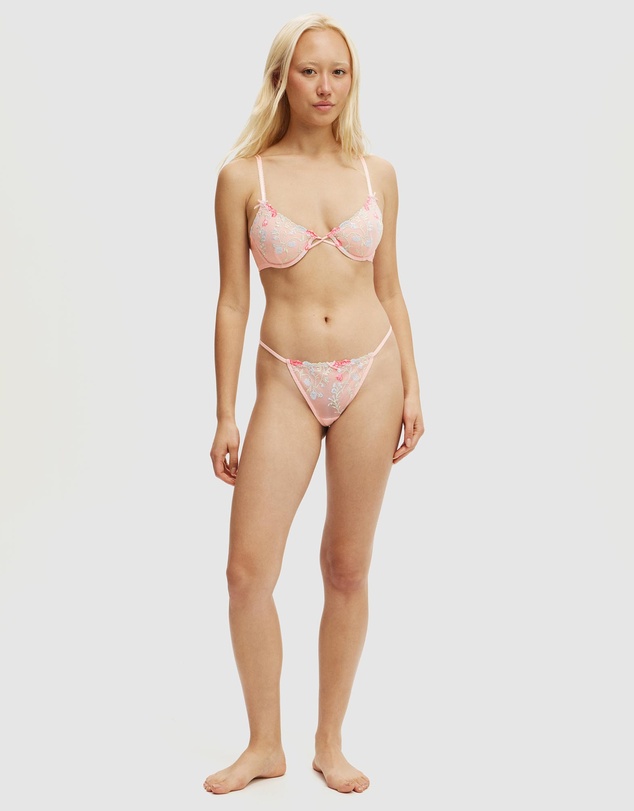 Cotton On Body - Margot Embroidered Mesh Underwear