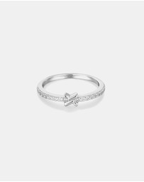 Ania Haie - Ania Haie Silver Cross Cubic Zirconia Ring