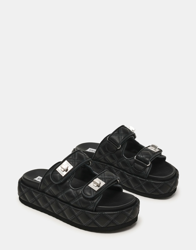 Steve Madden - Big Bang Black Sandals