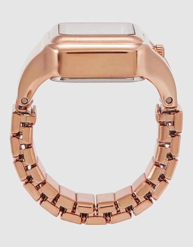 Fossil - Raquel Ring Rose Gold Tone Analogue Watch