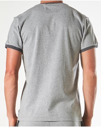 Mitch Dowd - Short Sleeve Contrast Sleep Tee - Grey Marle