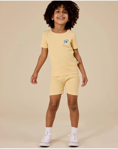 Goldie + Ace - Lara Rib Shorties - Babies-Kids