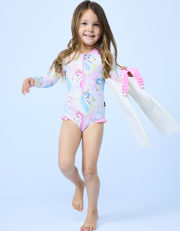 Rock Your Kid - Marina Paddlesuit in Rainbow