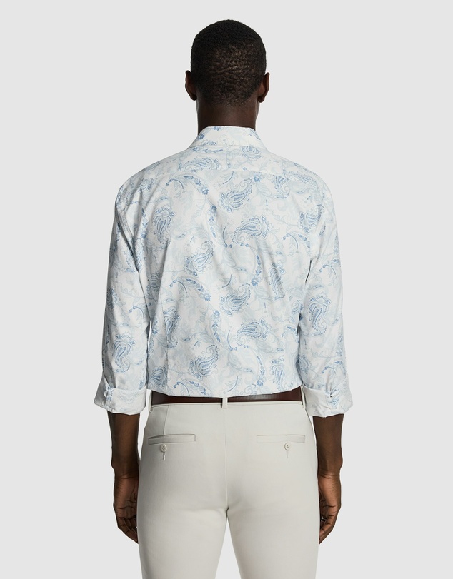 yd. - Valencia Slim Paisley Shirt