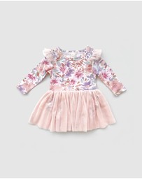 WITH LOVE FOR KIDS - Tulle Flutter Long Sleeve Tutu Onesie - Babies